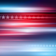 American Independence Day Vector striped red and blue background N4