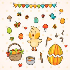 Happy Easter with chick N2