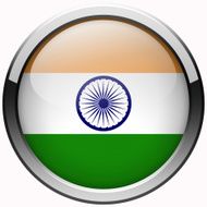 india flag gel metal button