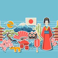 Japan seamless pattern N5