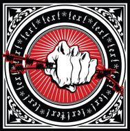 Ornate Barbwire Fist Card
