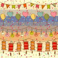 Holliday decor seamless pattern