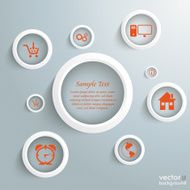 White Rings With Icons