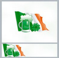 Two vector backgrounds for St Patrick&#039;s Day