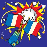 Bastille Day Celebration Flags