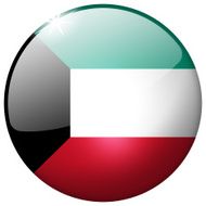 Kuwait Round Glass Button