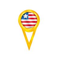 Liberia pin flag