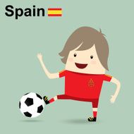 spain national football team businessman happy is playing socce