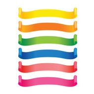 Set of color label ribbon