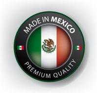 Made in Mexico seal Mexican Flag(vector art) N6