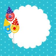 Color Glossy Balloons Background Vector Illustration N87