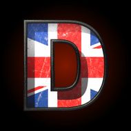 Vector Great Britain cutted figure d