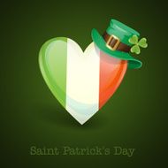 Irish Flag In The Shape Of A Heart N5