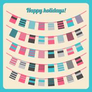 Set of bunting and garland N6