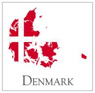 Denmark flag map N3