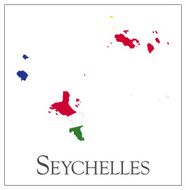 Seychelles flag map