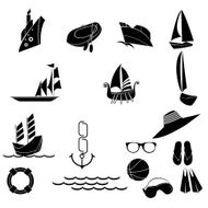 nautical and summer icons