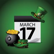 March 17 St Patrick&rsquo;s Day calendar N2