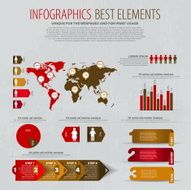 Set elements of infographics N14