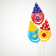 Color Glossy Balloons Background Vector Illustration N92