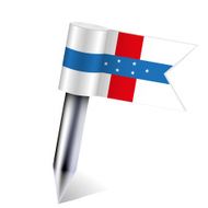 Vector The Netherlands Antilles flag