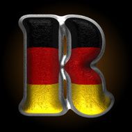 Vector Germany metal figure r
