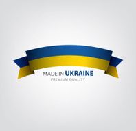 Made in UKRAINE UKRAINIAN ribbon Flag
