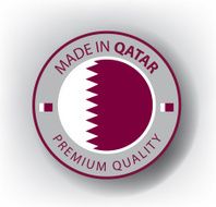 Made in QATAR QATARI seal Flag (Vector) N5