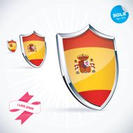 I Love Spain Flag Illustration