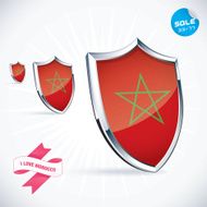 I Love Morocco Flag Illustration