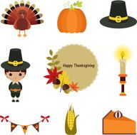 Thanksgiving clip-art set