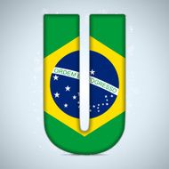 Brazil Alphabet Letters N21