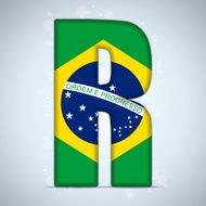 Brazil Alphabet Letters N23