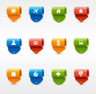 GPS icon set N3