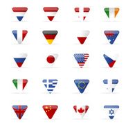 World flags triangle