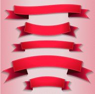 Set of red ribbons N13