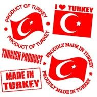 Product of Turkey stamps