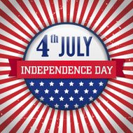 vintage vector independence day badge poster
