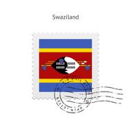 Swaziland Flag Postage Stamp