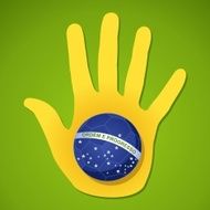 Brazil soccer hand