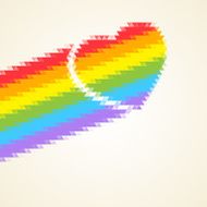 Rainbow Heart N14