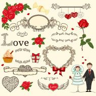 Set of vintage design elements N4