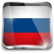 Russia Flag Smartphone Application Square Buttons N2