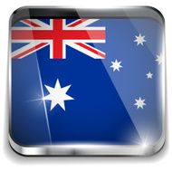 Australia Flag Smartphone Application Square Buttons N2