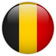 Belgium Flag Glossy Button N6
