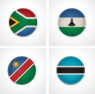 Flags of countries as fabric badges N34