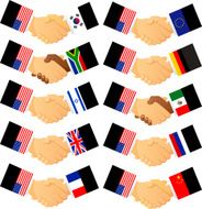 Usa shaking hand