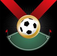 Soccer championship winner medal