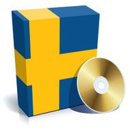 Swedish software box and CD