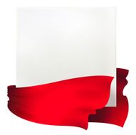 red waving ribbon banner N2